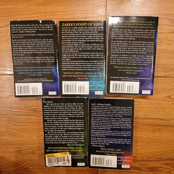 6 Sherrilyn Kenyon Paperback Vampire Novels (Bundle) - Picture 2 of 7